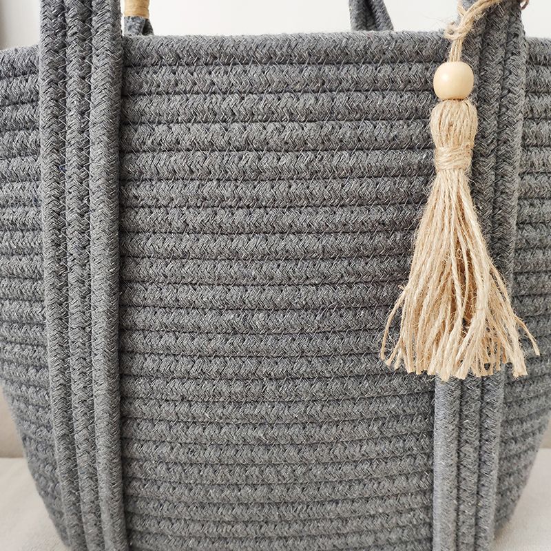 Women's Fashion Simple And Versatile Cotton Rope Woven Bag