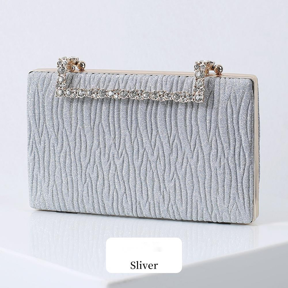 Pleated evening bag