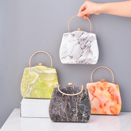 Fashion Simple Ladies Marble Crossbody Bag