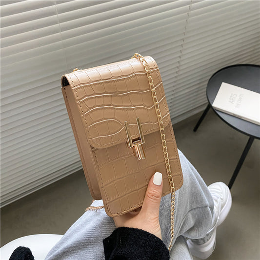 Pattern Fashion Women's Bag High-quality Texture Shoulder Bag Mobile Phone Bag PU Buckle Crossbody Bags For Women