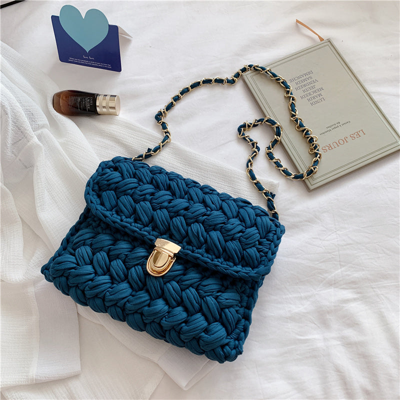 Women's Fashionable Hand Woven Handbag