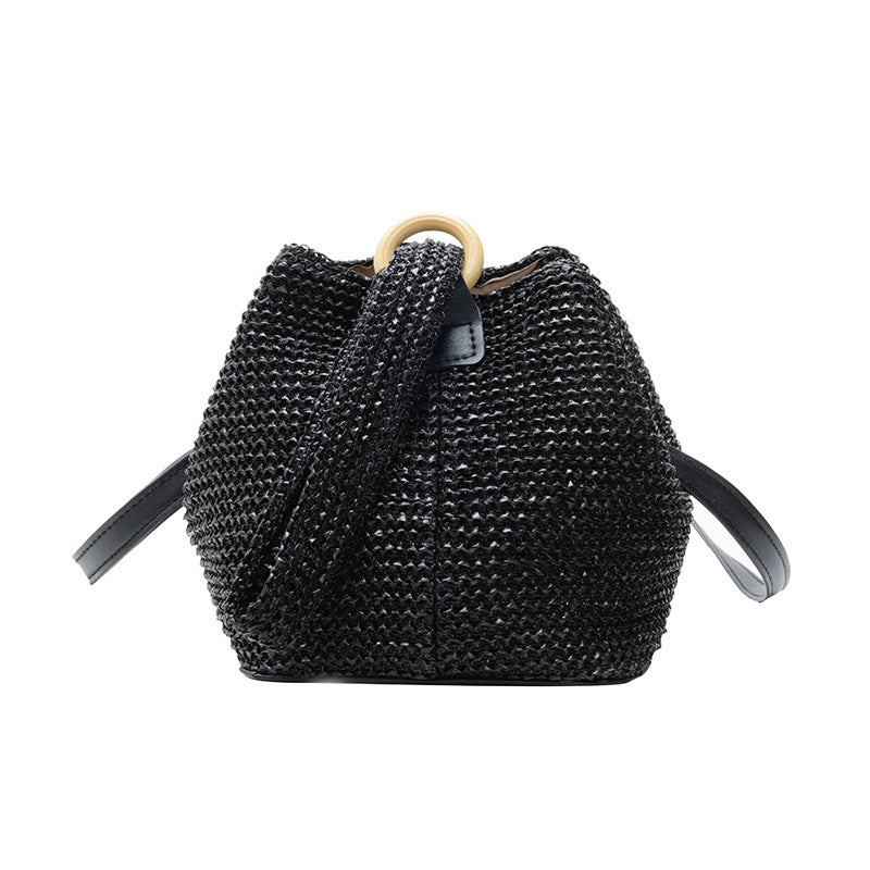 Straw Woven Bucket Bag*