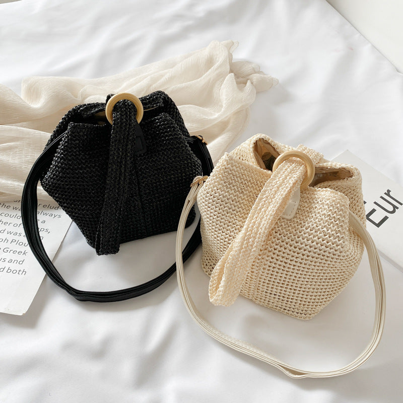 Straw Woven Bucket Bag*