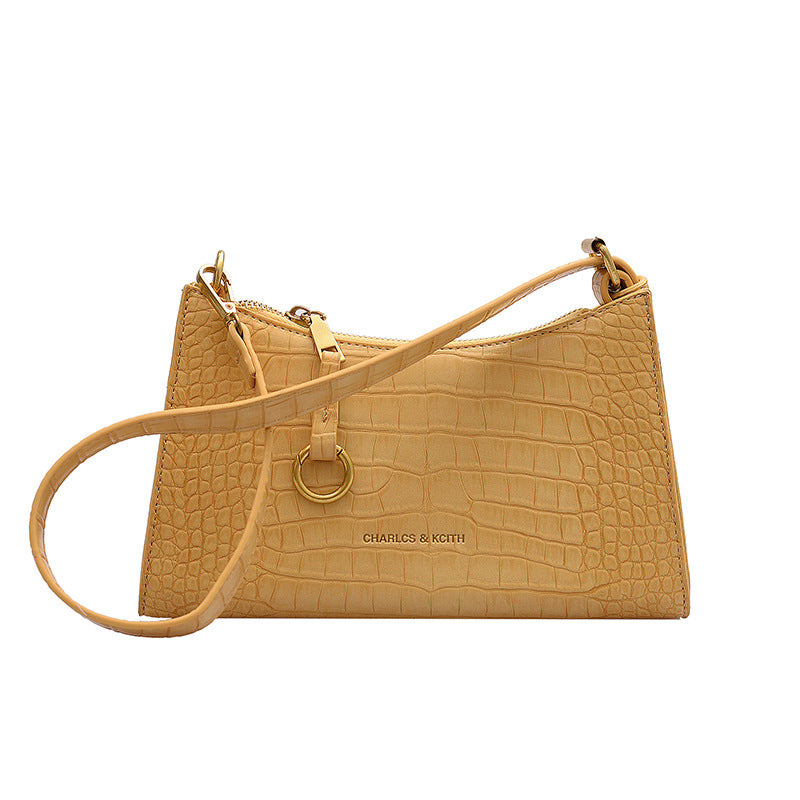 Small Croc-Embossed Handbag