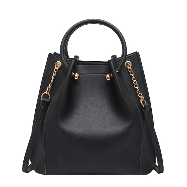 Large Leather Bucket Bag