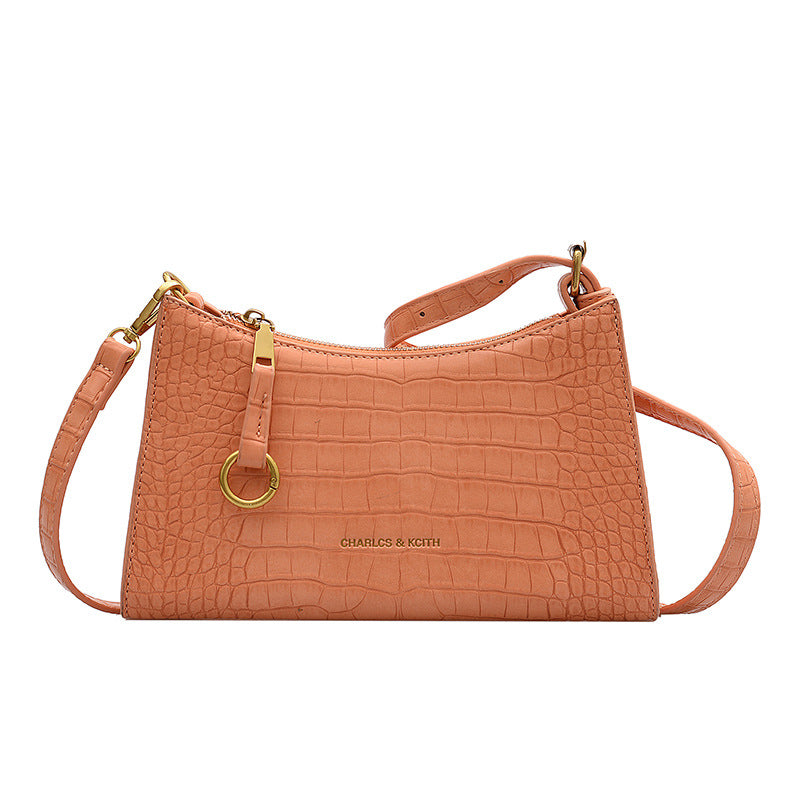 Small Croc-Embossed Handbag