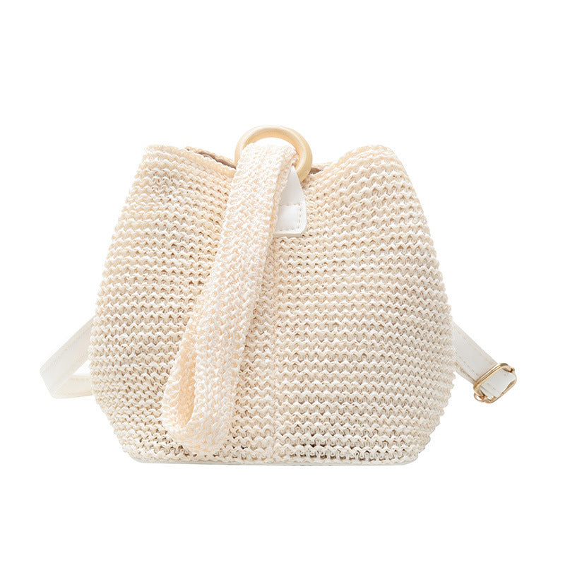 Straw Woven Bucket Bag*