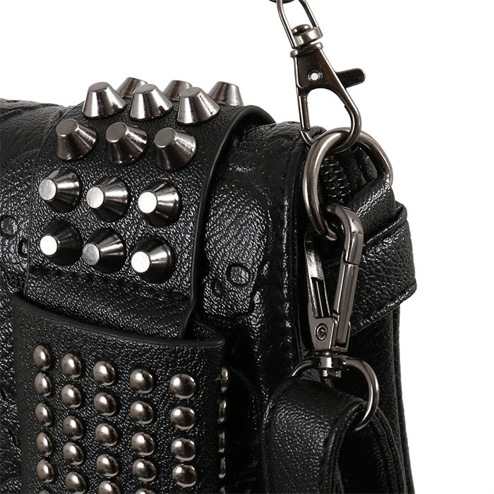 Black Punk Shoulder Bag