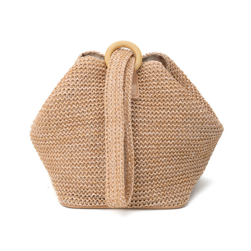 Straw Woven Bucket Bag*