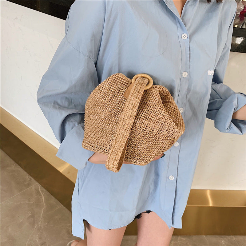 Straw Woven Bucket Bag*