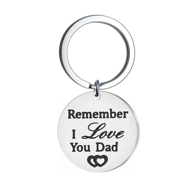 Stainless Steel Father's Birthday Gift Father's Day Key Ring